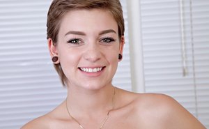 18 year old girl Gina C spills cum from her mouth after getting banged